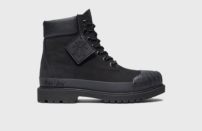 Bee Line x Timberland 6" Boot "Rubber Toe" (Black Nubuck)