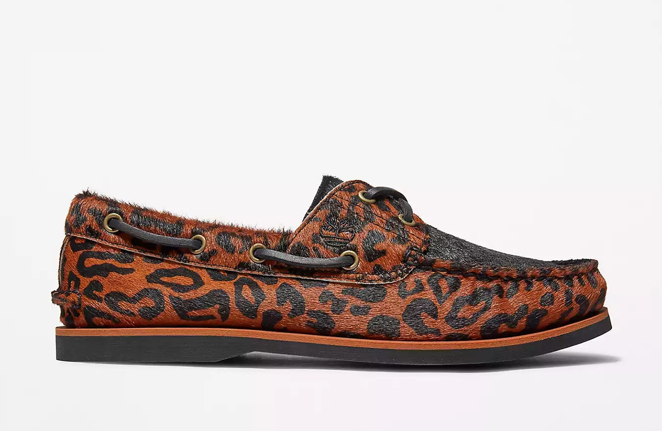 Wacko Maria x Timberland 2-Eye Boat "Brown Leopard"