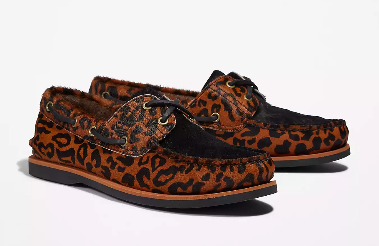 Wacko Maria x Timberland 2-Eye Boat "Brown Leopard"