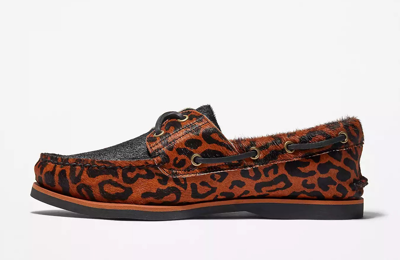 Wacko Maria x Timberland 2-Eye Boat "Brown Leopard"