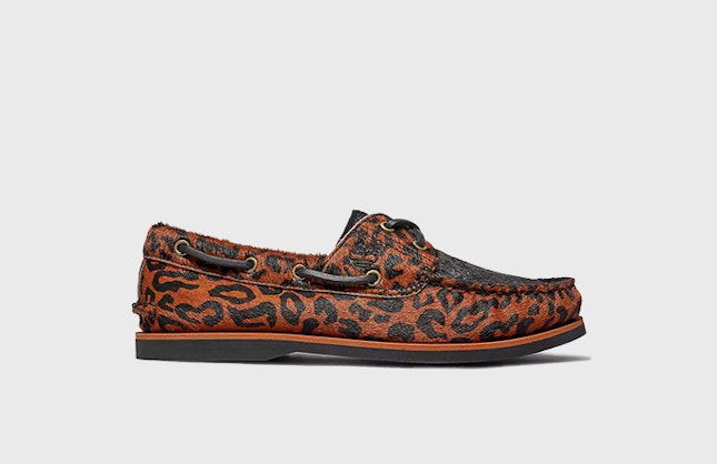 Wacko Maria x Timberland 2-Eye Boat "Brown Leopard"