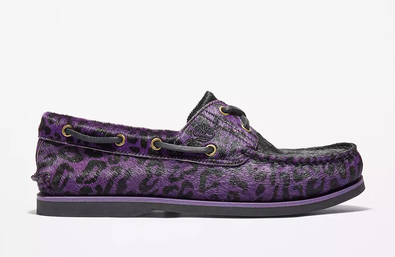 Wacko Maria x Timberland 2-Eye Boat "Purple Leopard"