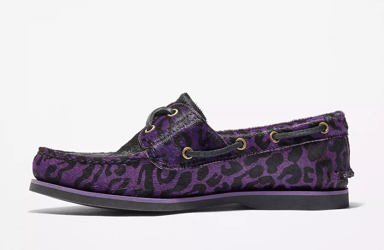Wacko Maria x Timberland 2-Eye Boat "Purple Leopard"