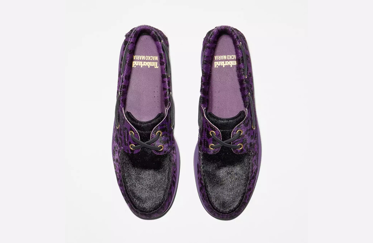Wacko Maria x Timberland 2-Eye Boat "Purple Leopard"