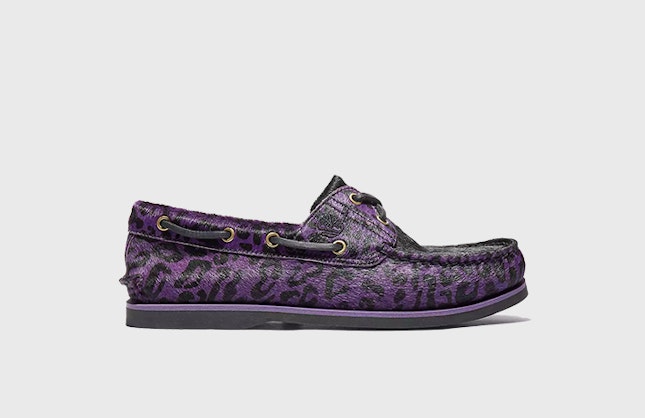 Wacko Maria x Timberland 2-Eye Boat "Purple Leopard"