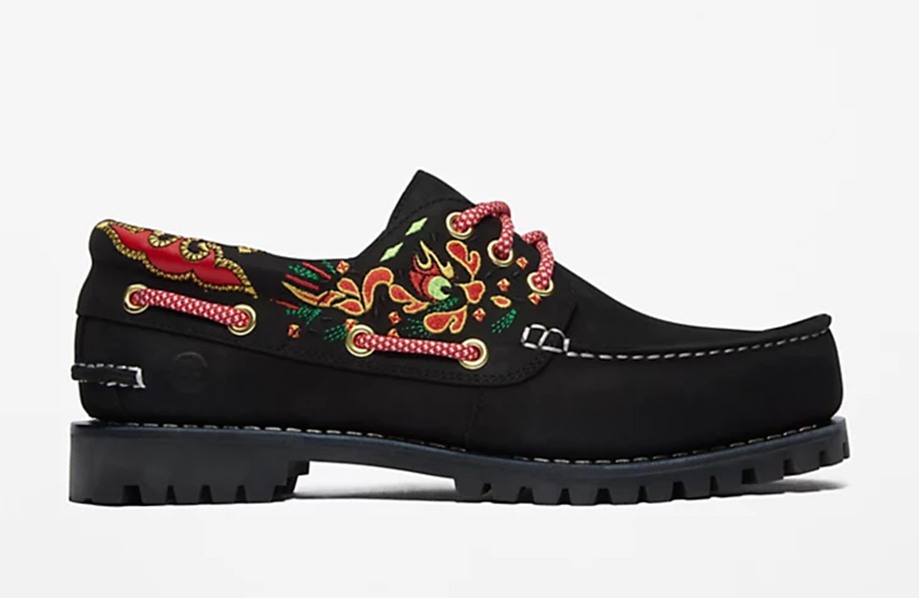 CLOT x Timberland 3-Eye Classic Lug "Handsewn Boat" (Black)