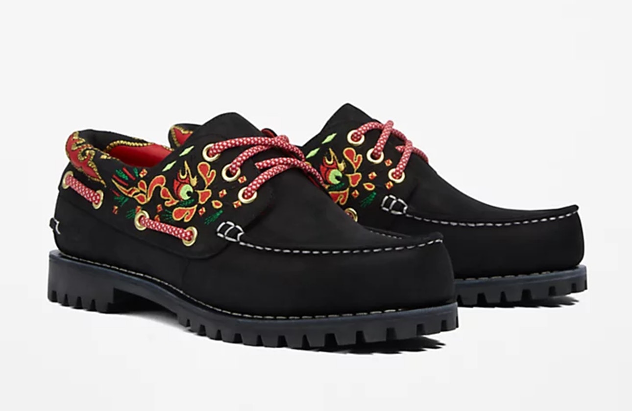 CLOT x Timberland 3-Eye Classic Lug "Handsewn Boat" (Black)