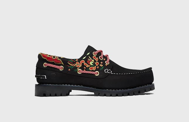 CLOT x Timberland 3-Eye Classic Lug "Handsewn Boat" (Black)