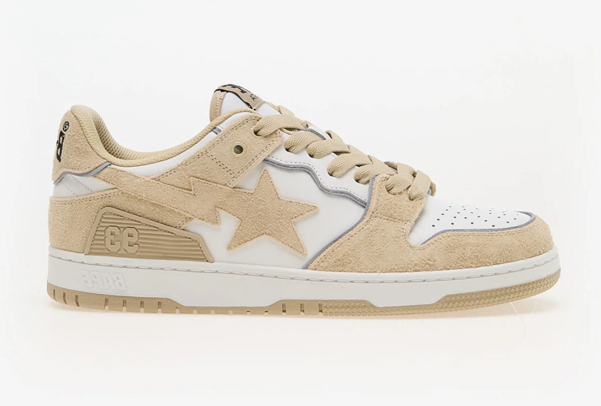 A Bathing Ape Bape SK8 Sta 3 M1 "Beige"