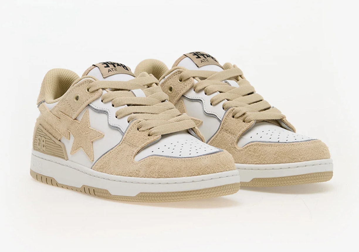 A Bathing Ape Bape SK8 Sta 3 M1 "Beige"