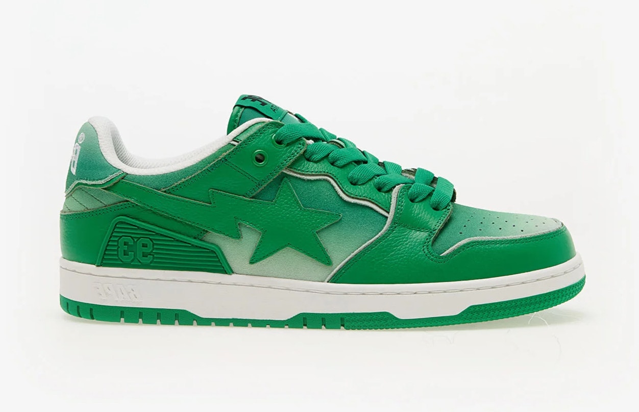 A Bathing Ape Bape SK8 Sta 4 M1 "Green"