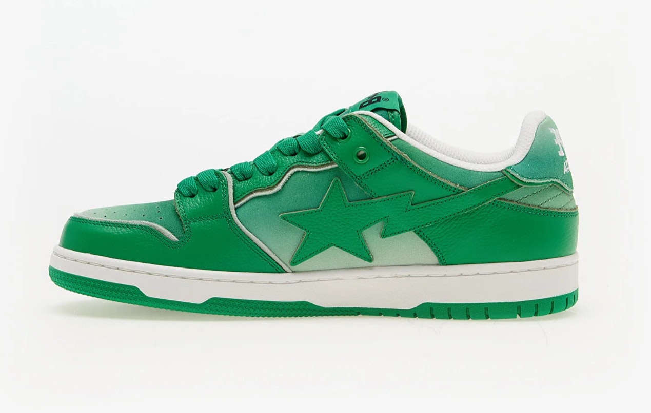 A Bathing Ape Bape SK8 Sta 4 M1 "Green"