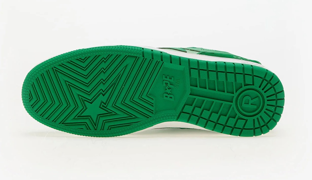 A Bathing Ape Bape SK8 Sta 4 M1 "Green"