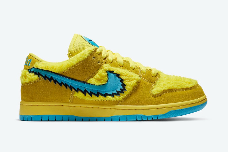 Grateful Dead x Nike SB Dunk Low "Opti Yellow"