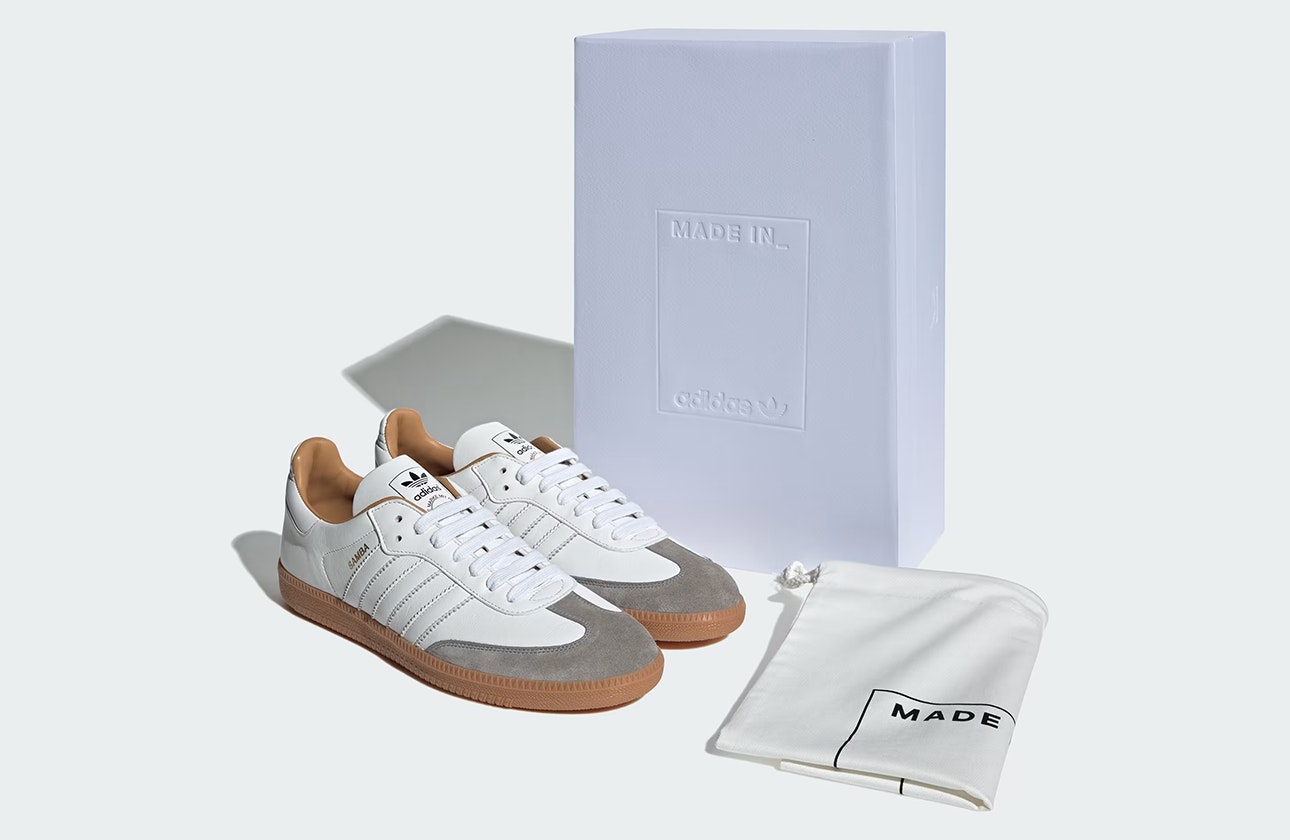 adidas Samba OG "Made in Italy" (Crystal White)