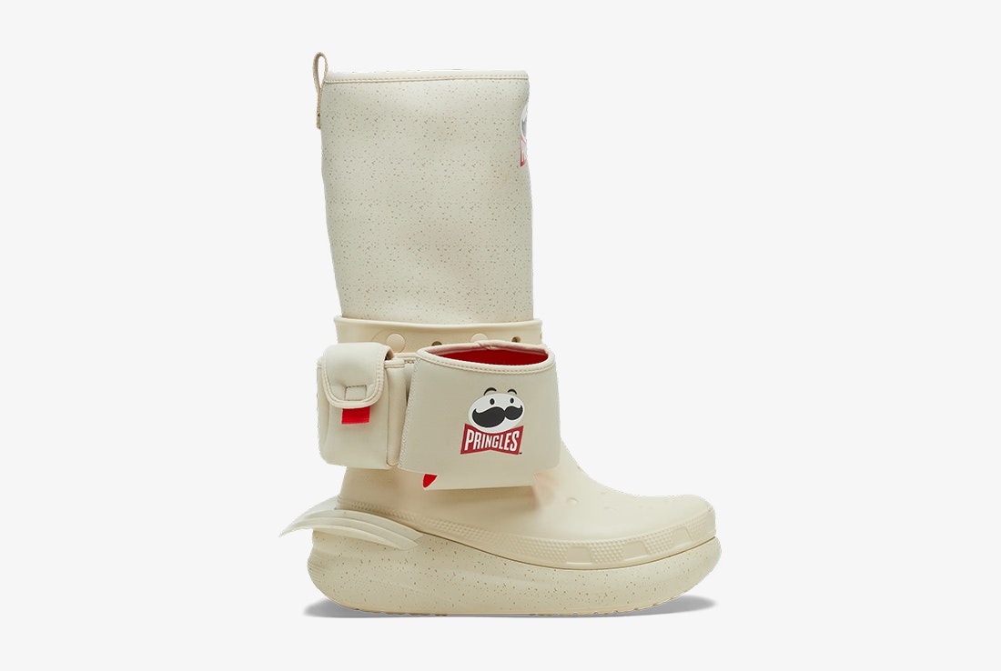 Pringles x Crocs Classic Crush Boot "Bone"