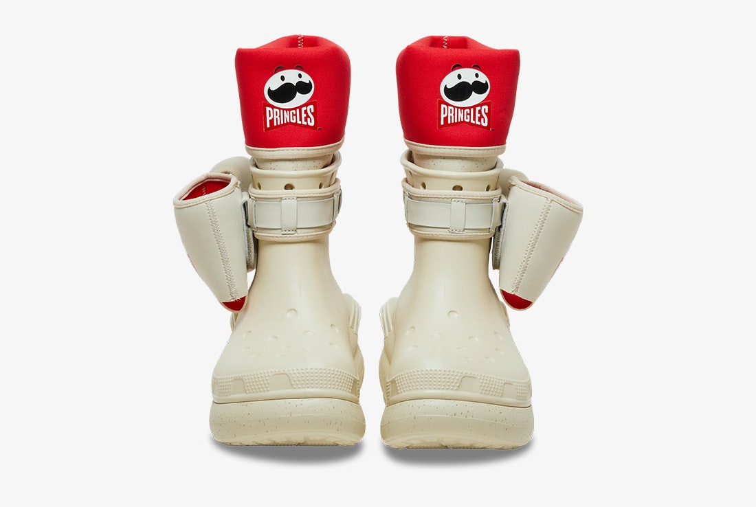 Pringles x Crocs Classic Crush Boot "Bone"