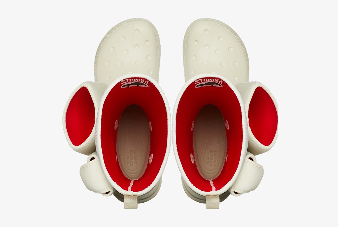 Pringles x Crocs Classic Crush Boot "Bone"