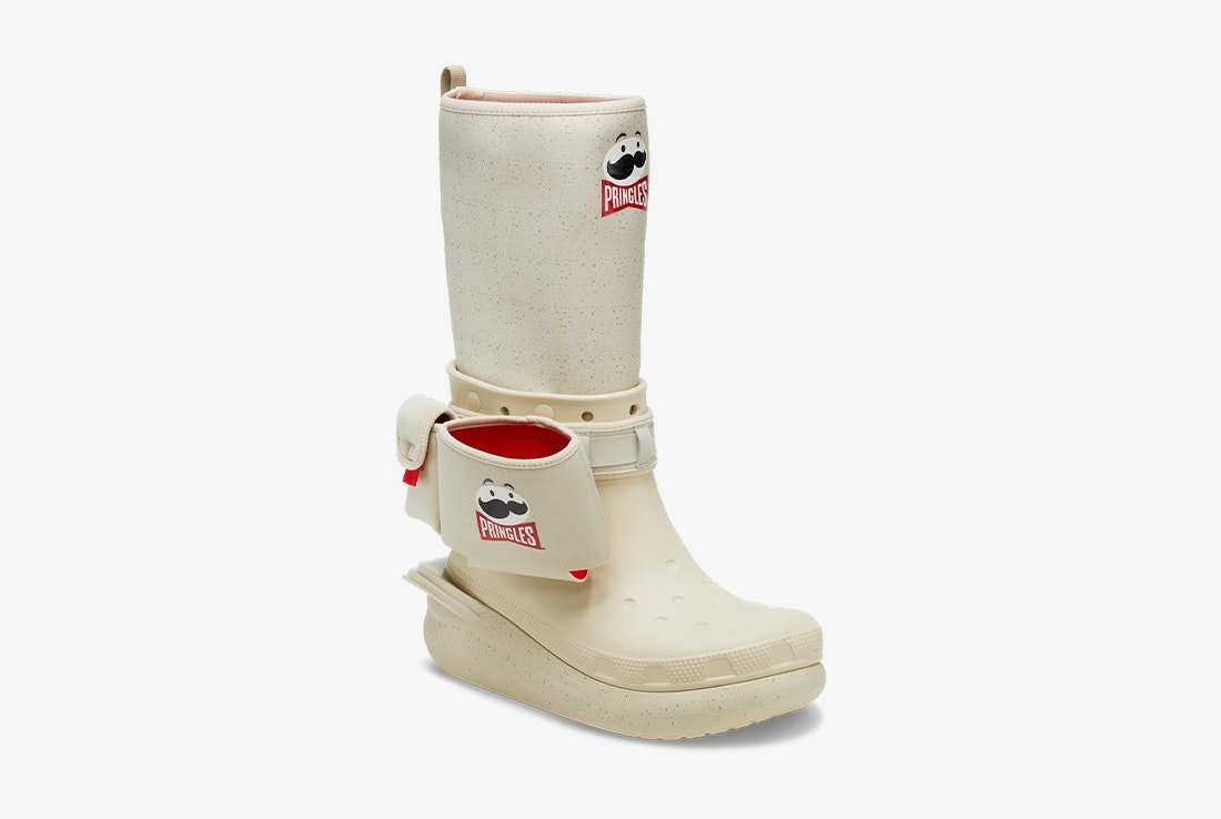 Pringles x Crocs Classic Crush Boot "Bone"