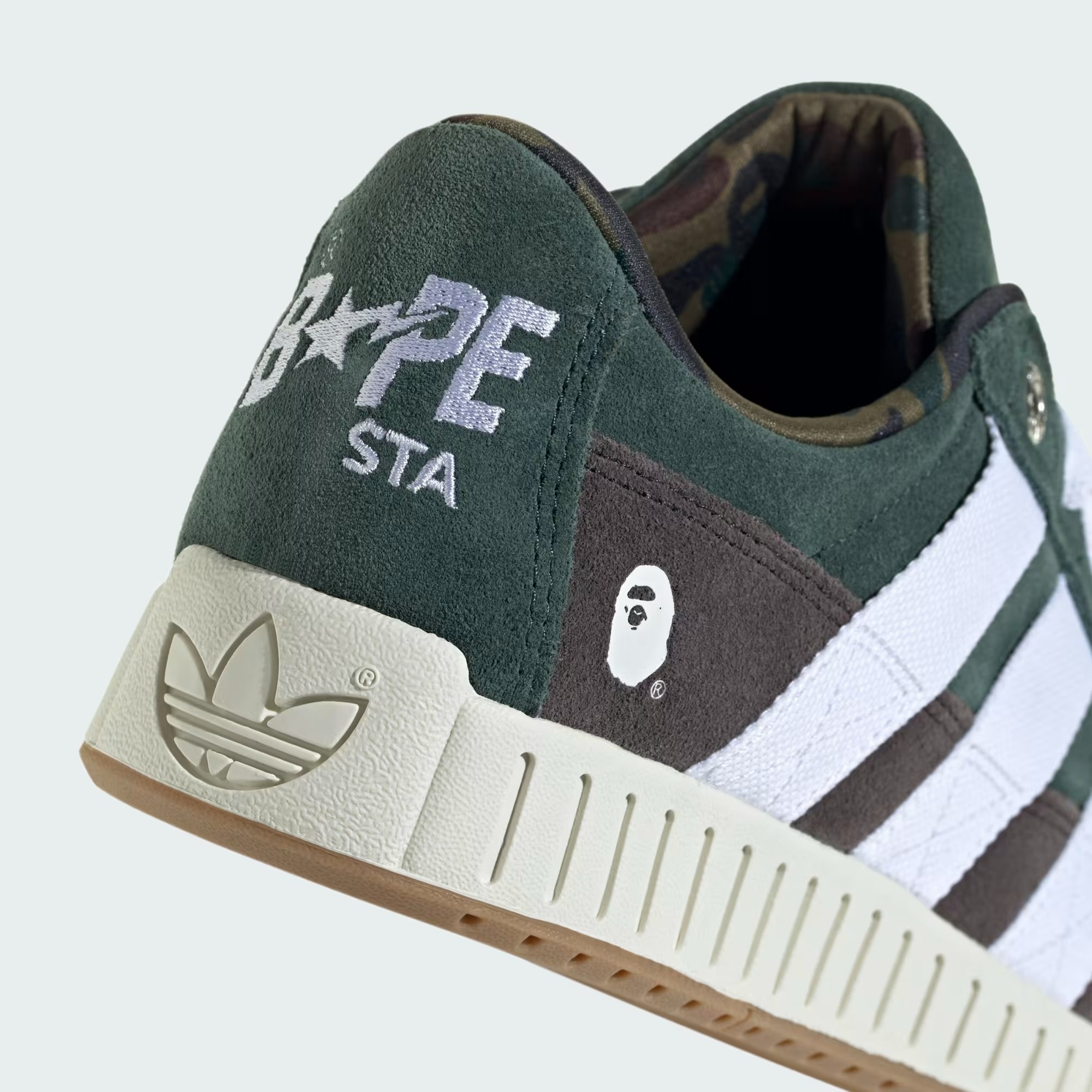 BAPE x adidas LWST "Shadow Green"