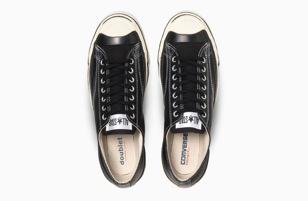 doublet x Converse Jack Purcell All Star "Black/Egret"