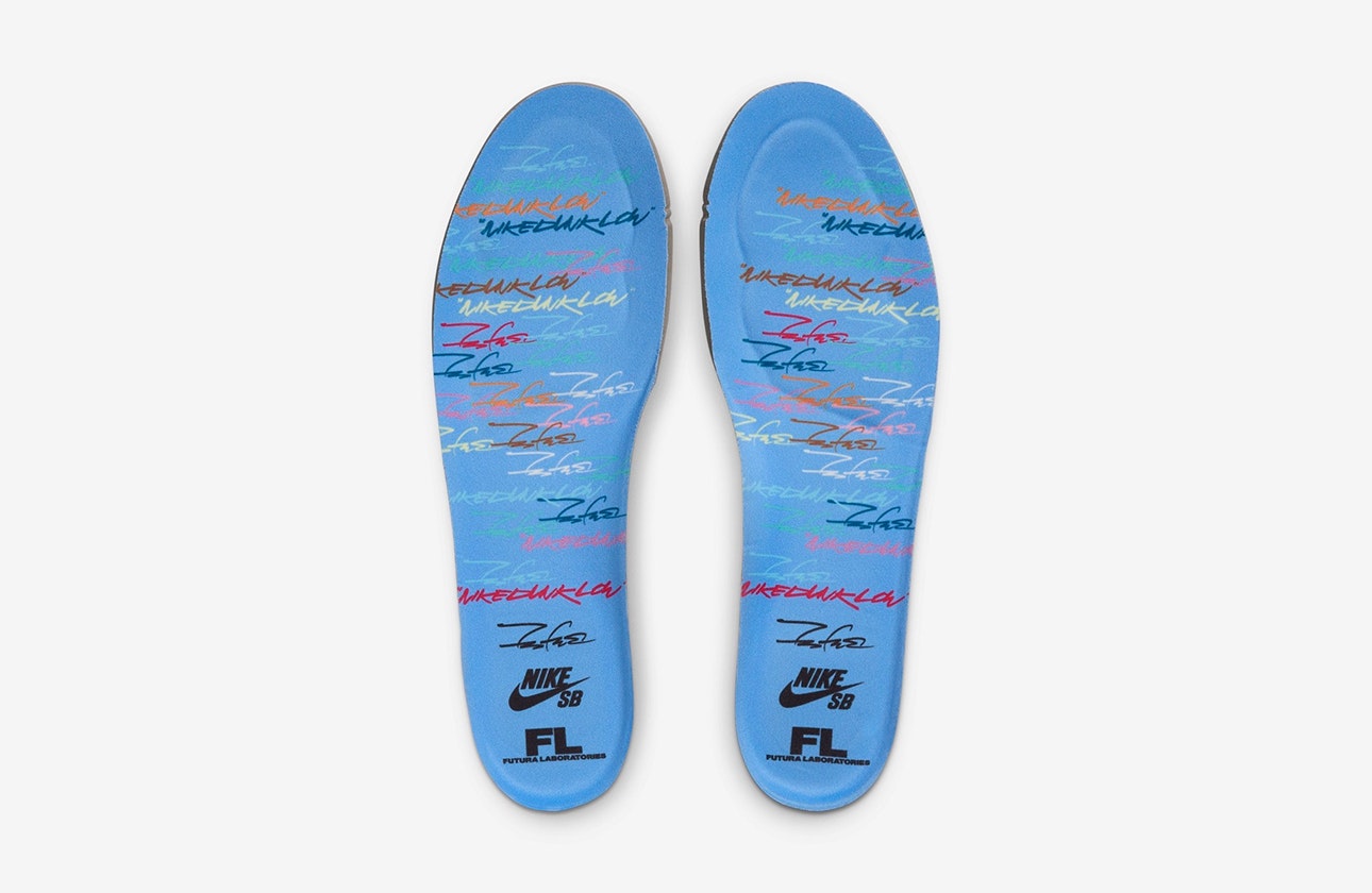 Futura Laboratories x Nike SB Dunk Low "Bleached Aqua"