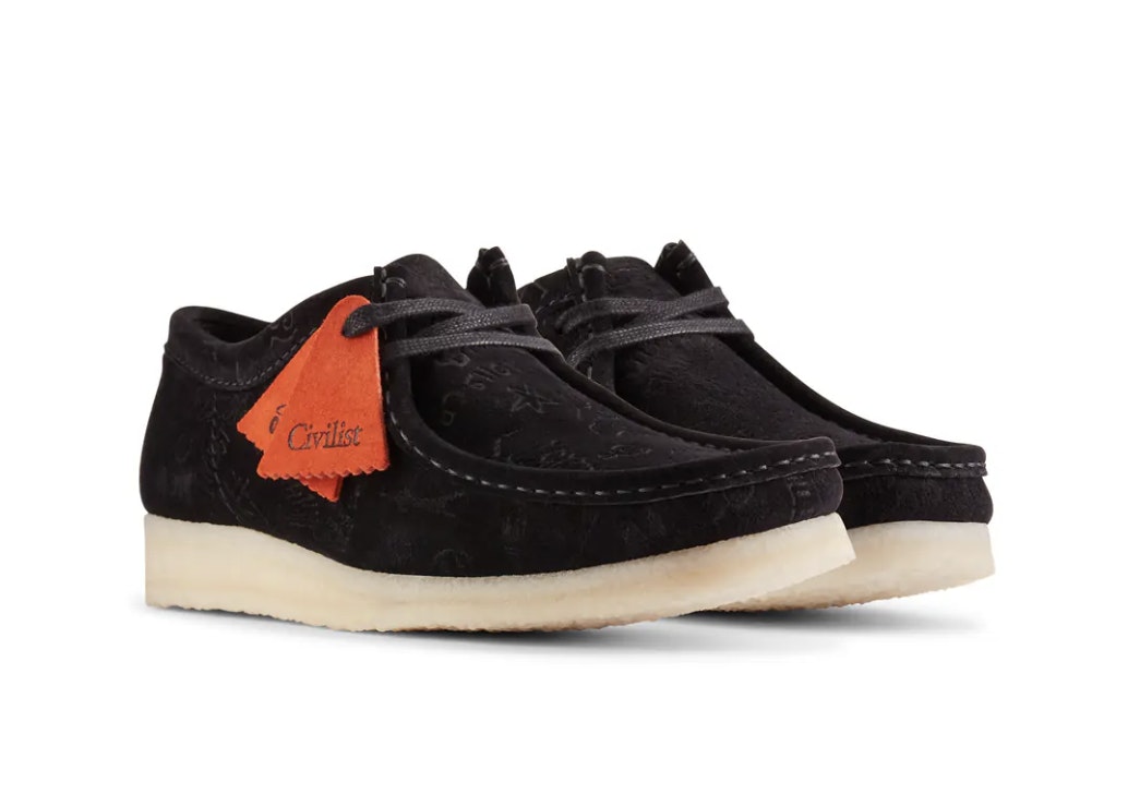 Civilist Berlin x Clarks Wallabee "Black Deboss"