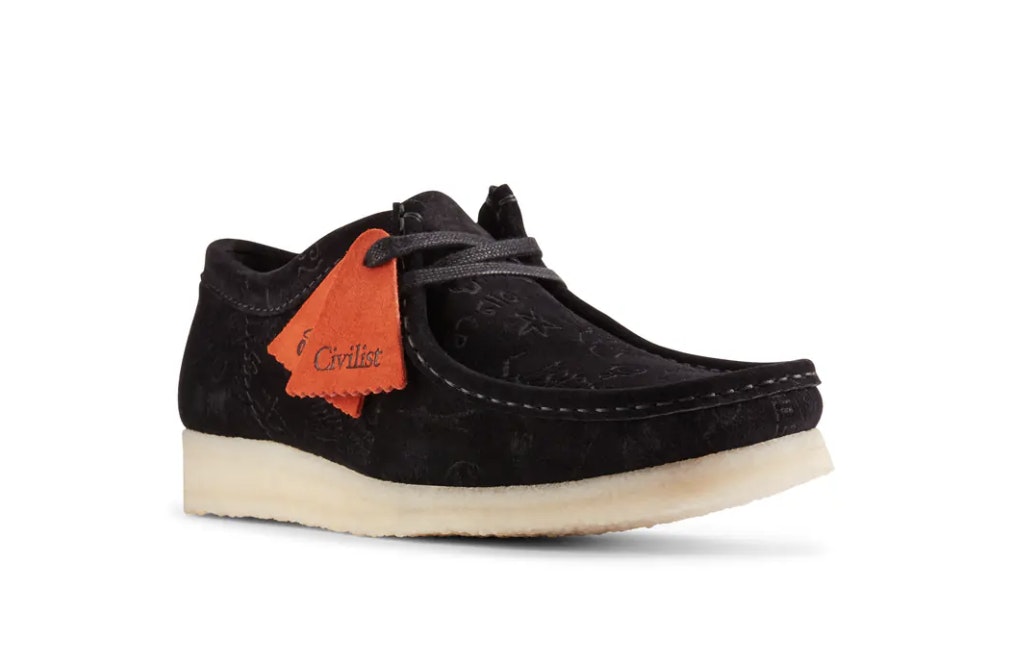 Civilist Berlin x Clarks Wallabee "Black Deboss"