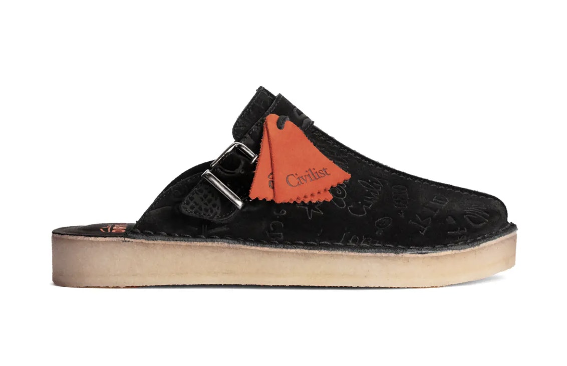 Civilist Berlin x Clarks Trek Mule "Black Deboss"