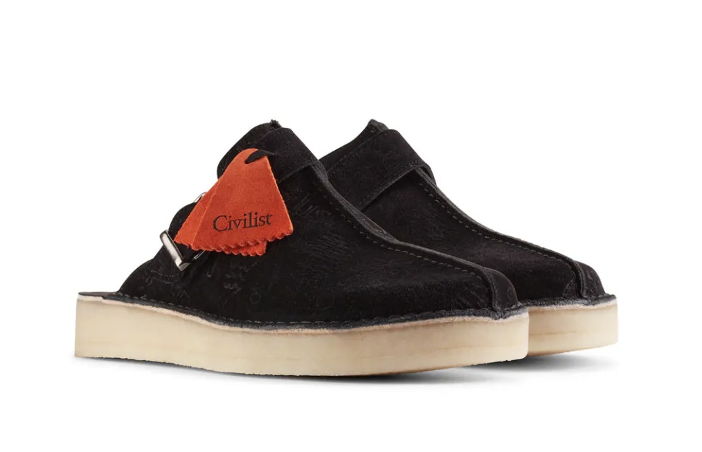 Civilist Berlin x Clarks Trek Mule "Black Deboss"