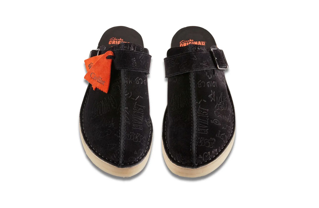 Civilist Berlin x Clarks Trek Mule "Black Deboss"