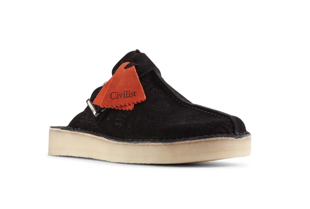 Civilist Berlin x Clarks Trek Mule "Black Deboss"