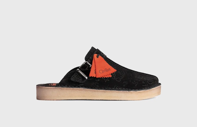 Civilist Berlin x Clarks Trek Mule "Black Deboss"