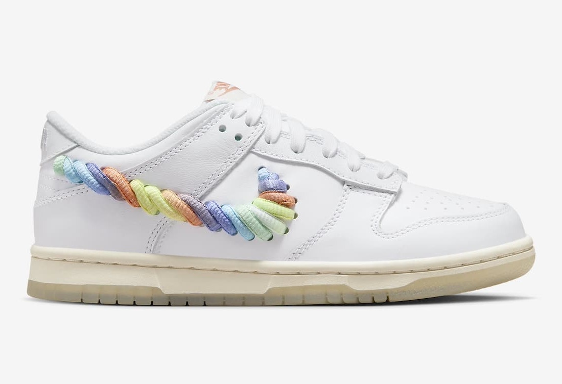 Nike Dunk Low GS "Rainbow Swoosh"