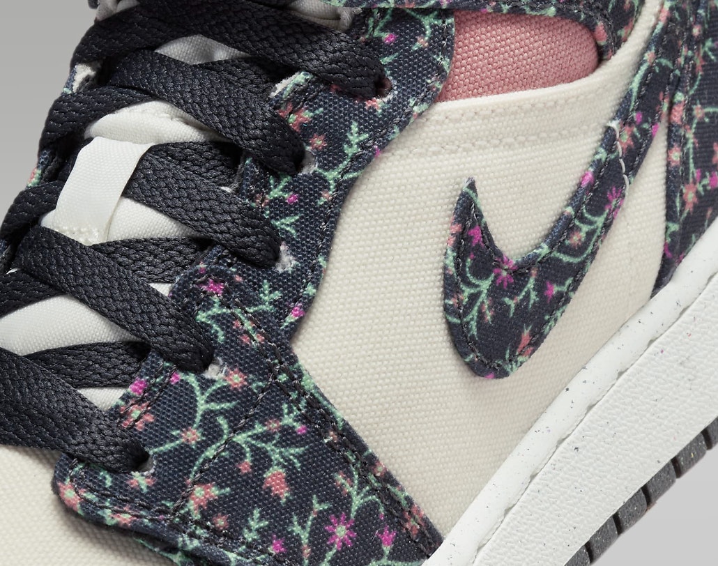 Air Jordan 1 Mid SE GS "Floral"