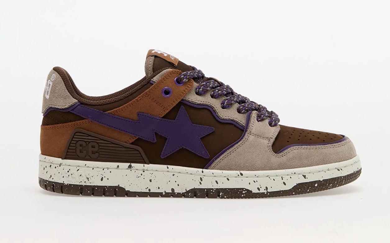 A Bathing Ape Bape Sk8 Sta 7 M2 "Brown"