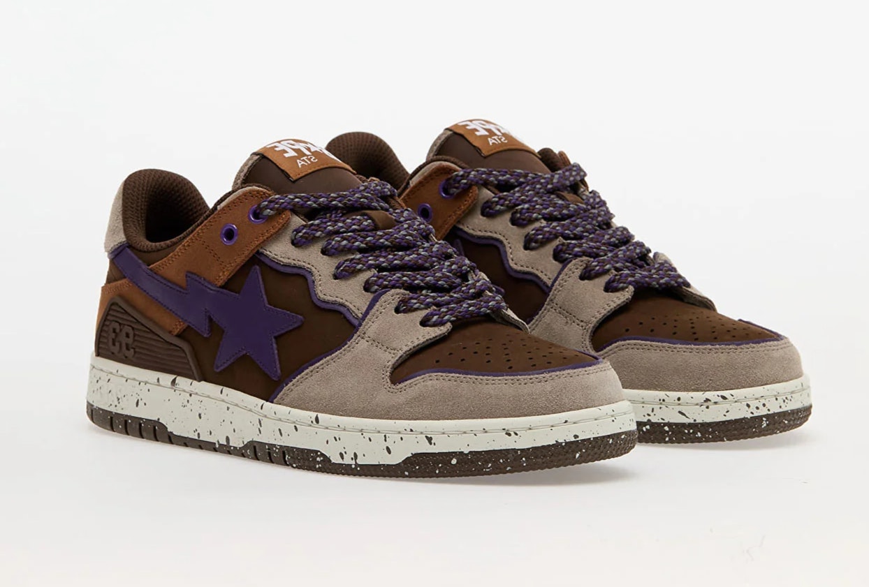 A Bathing Ape Bape Sk8 Sta 7 M2 "Brown"