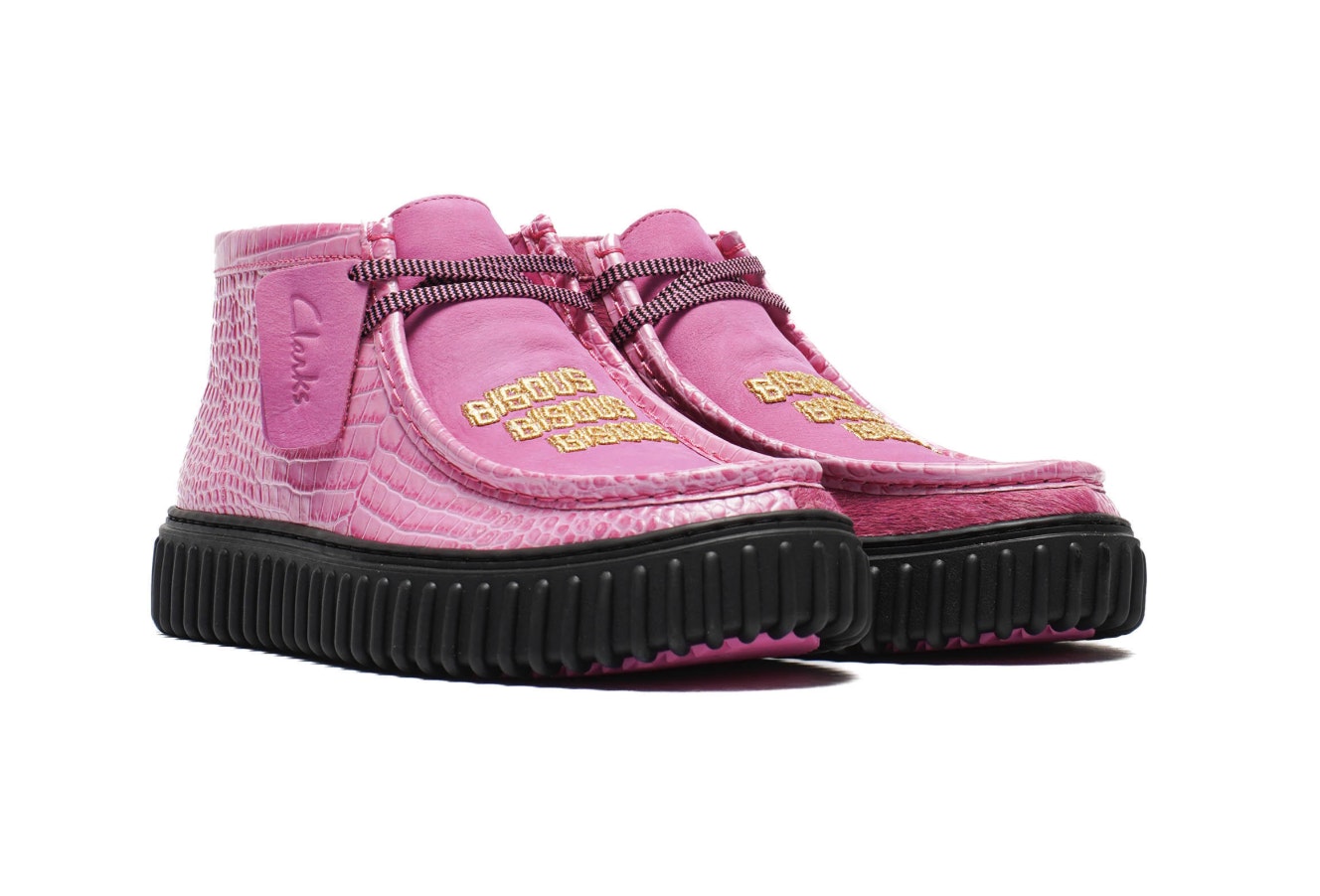 Bisous x Clarks Originals Torhill Hi "Pink"