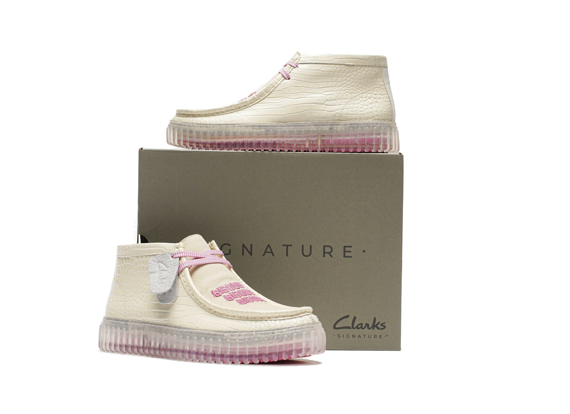 Bisous x Clarks Originals Torhill Hi "Off White"