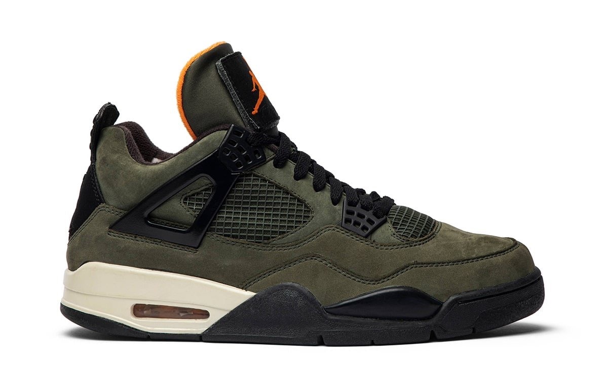 Undefeated x Air Jordan 4 "Olive Aura"