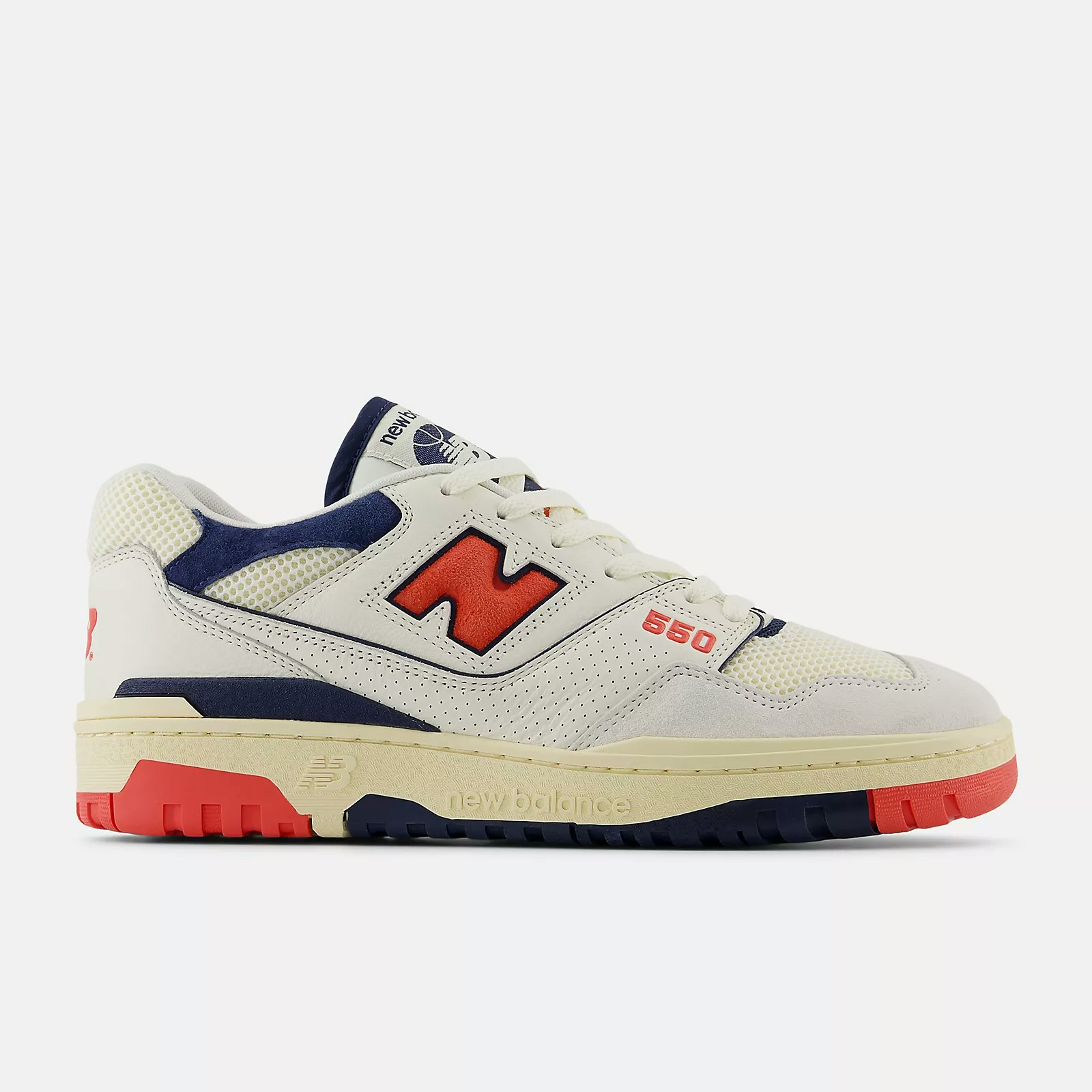 New Balance 550 "Sea Salt" (Blast Red)