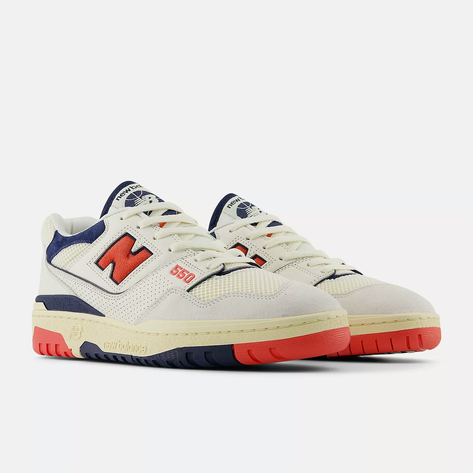 New Balance 550 "Sea Salt" (Blast Red)
