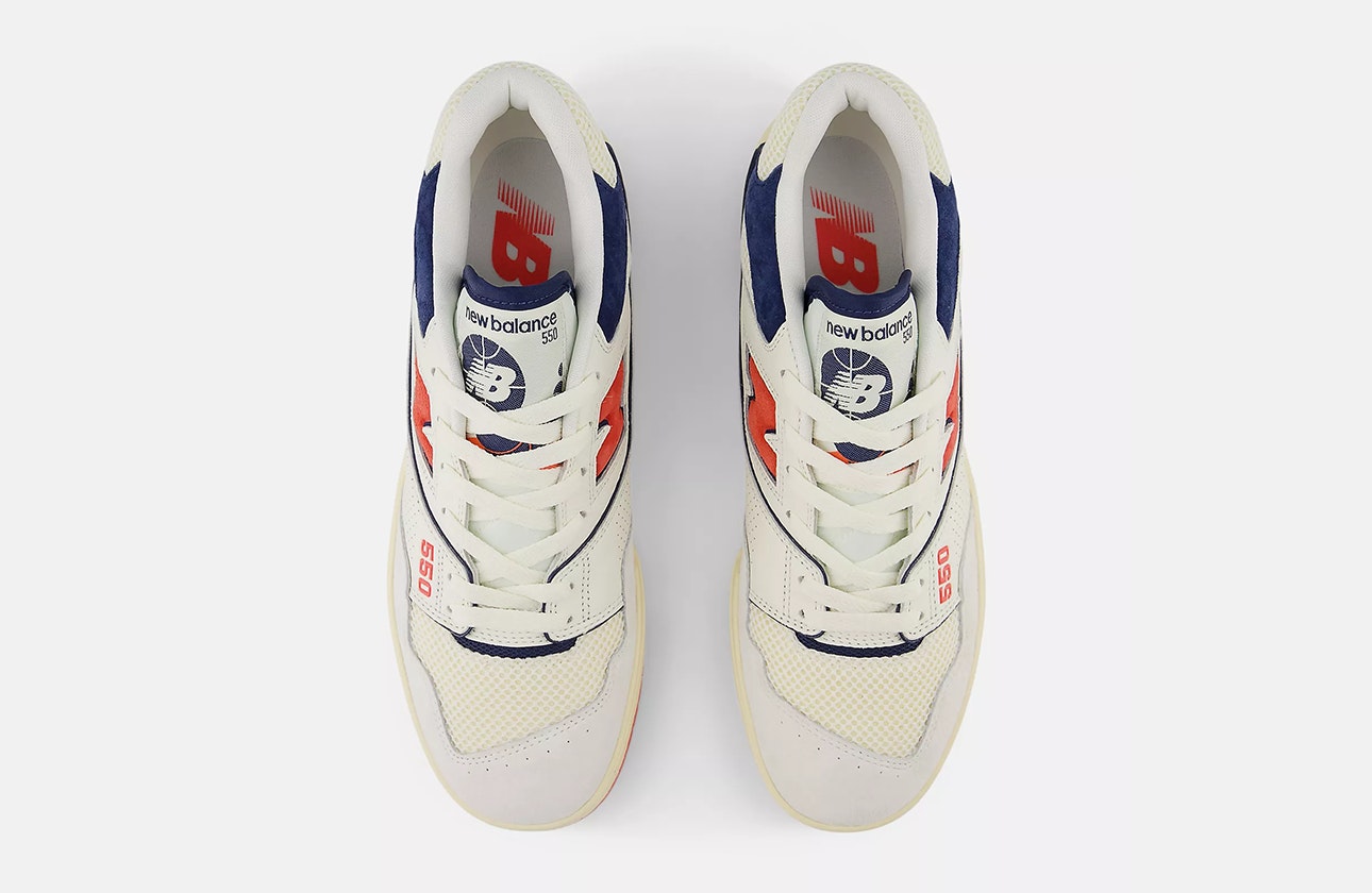 New Balance 550 "Sea Salt" (Blast Red)