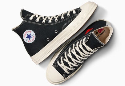 Comme des Garçons x Converse Chuck 70 Hi "Single Heart" (Black)