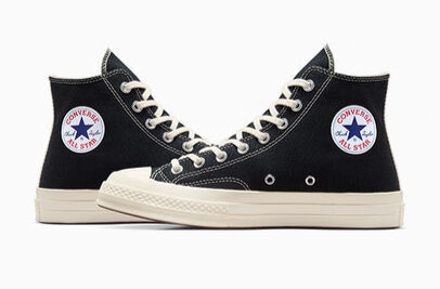 Comme des Garçons x Converse Chuck 70 Hi "Single Heart" (Black)