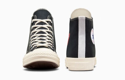 Comme des Garçons x Converse Chuck 70 Hi "Single Heart" (Black)