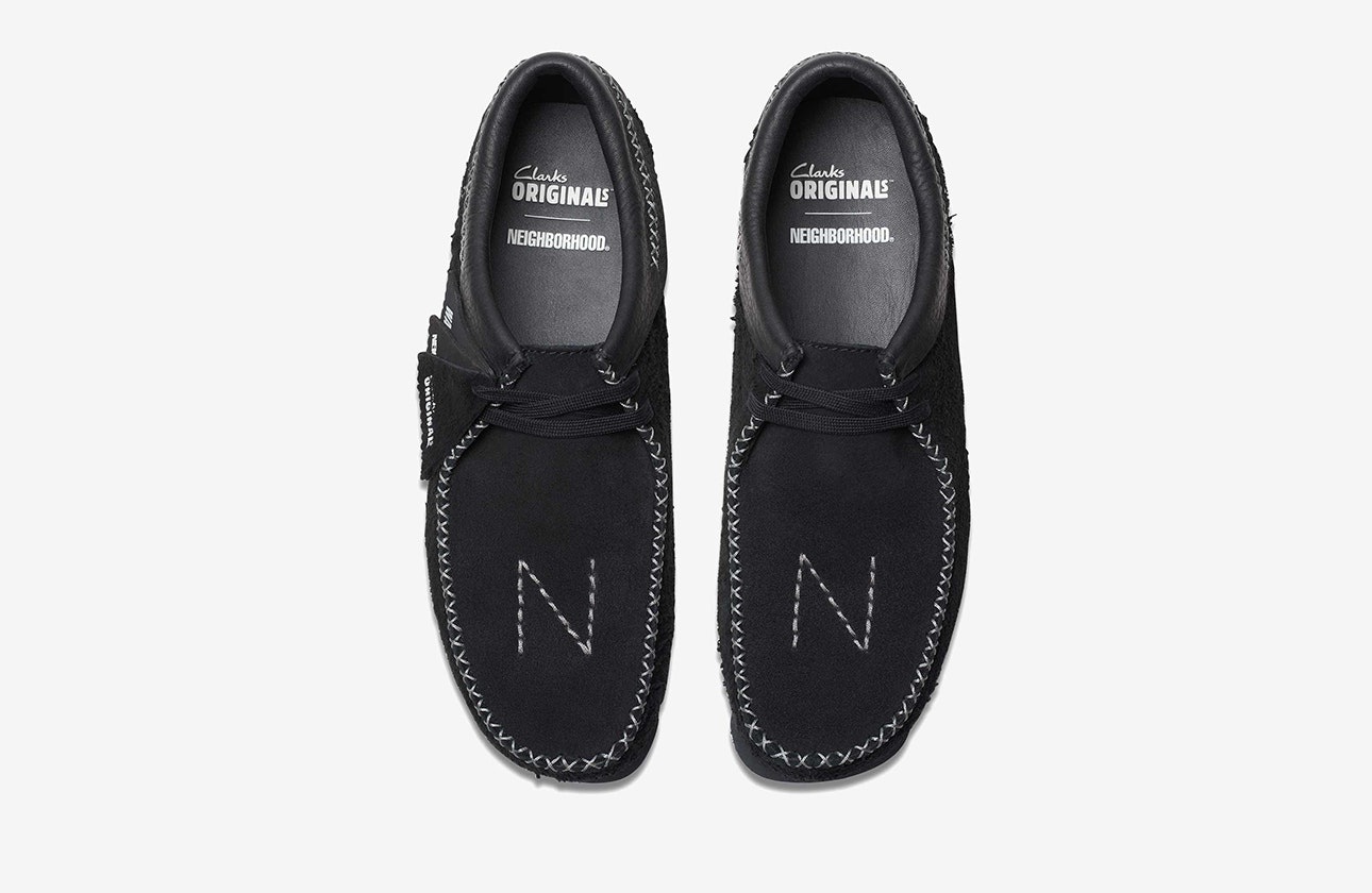 Neighborhood x Clarks Wallabee "Black"