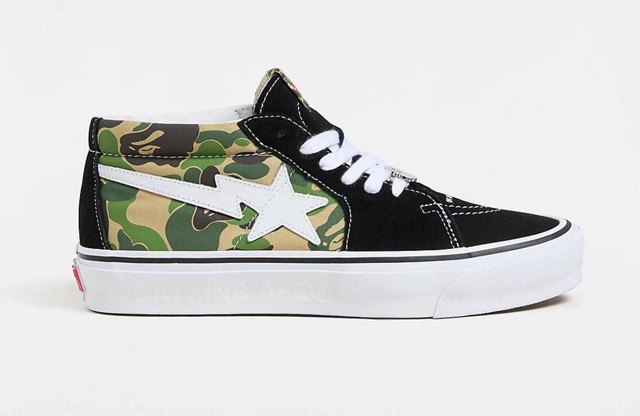 BAPE x Vans SK8-Mid "Multi Camo"