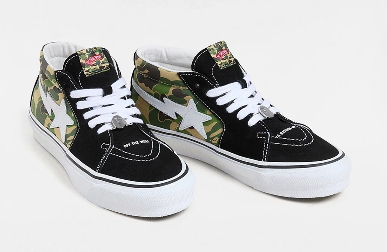 BAPE x Vans SK8-Mid "Multi Camo"