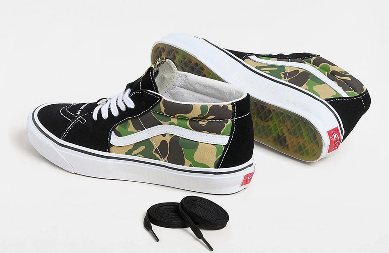 BAPE x Vans SK8-Mid "Multi Camo"